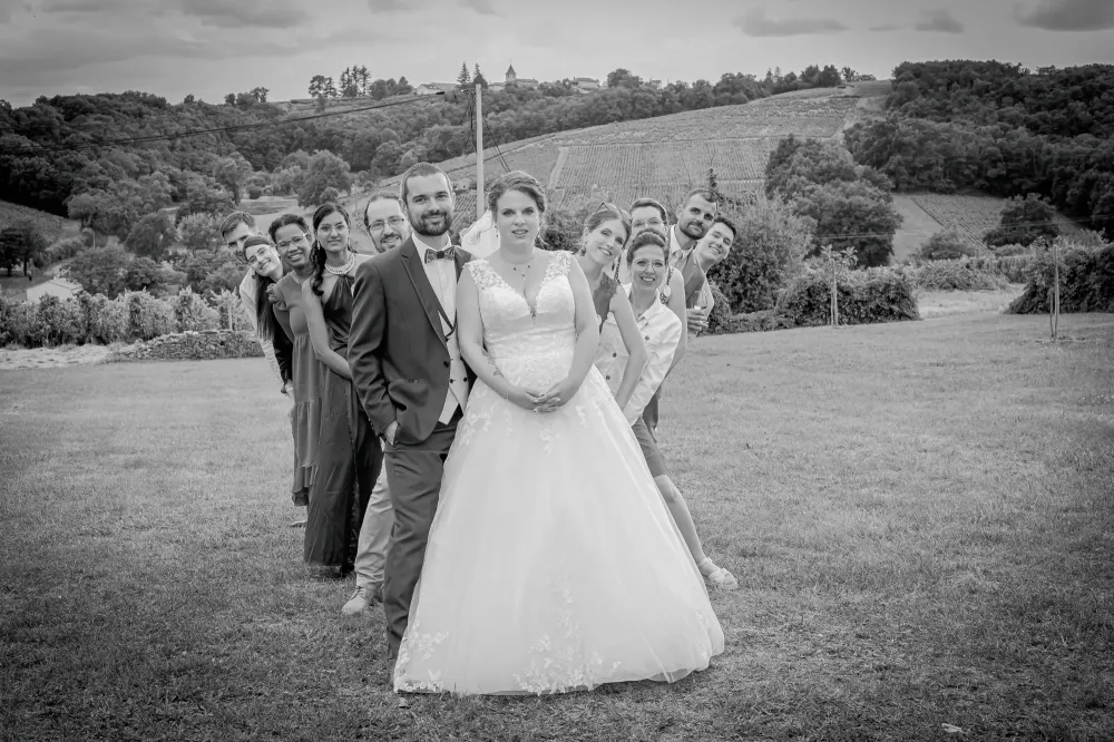 Photo de groupe mariage 69